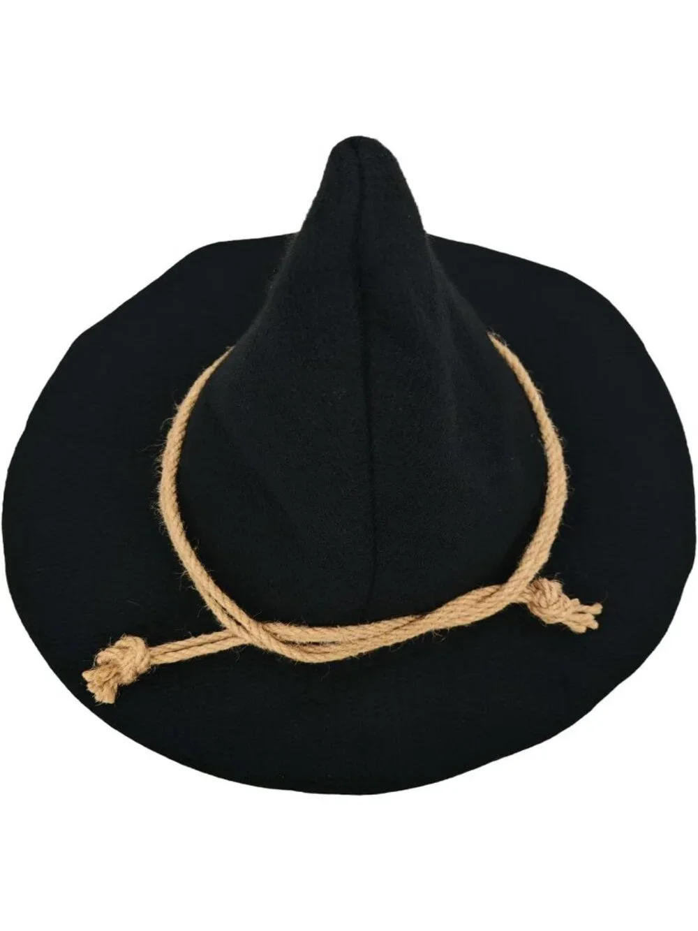 Adult Wizard Black Hat Halloween Costume Pointed Scarecrow Cap For Theme Parties